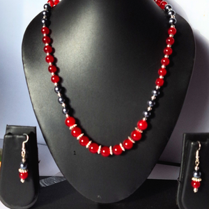 RED AND GREY BEAD CHAIN