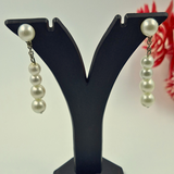 long pearl earring
