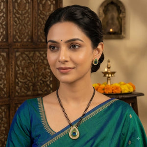 peacock pendant mangalsutra